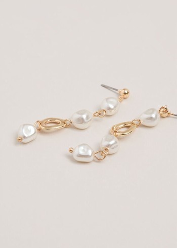 Phase Eight Irregular Pearl Drop Jewellery White Australia | UN6217049